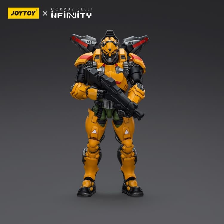 The Joy Toy Yu Jing Black Ops Tiger Soldier (Male) action figure is perfect for collectors and fans of the Infinity universe, as well as those who appreciate high-quality action figures. With its impressive level of detail and articulation, this action figure is a must-have for any serious collector or fan.