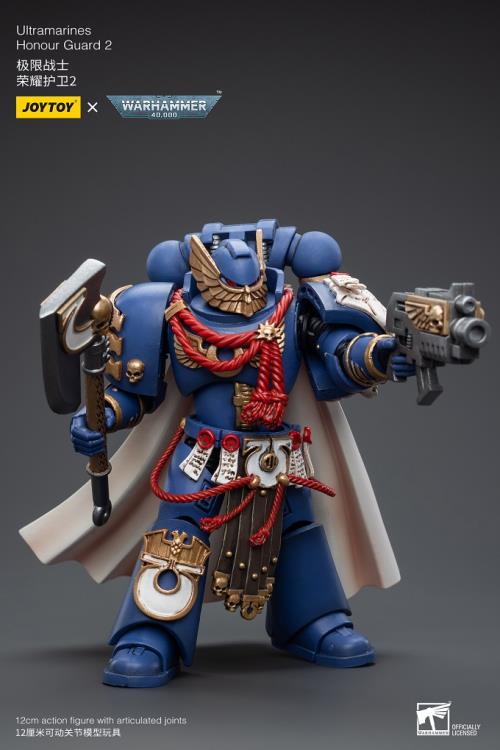 Joy Toy brings the Ultramarines to life with this Warhammer 40K 1/18 scale figure! Highly disciplined and courageous warriors, the Ultramarines have remained true to the teachings of their Primarch Roboute Guilliman for 10,000 standard years. Keeping watch over the Imperium, they personify the very spirit of the Adeptus Astartes.