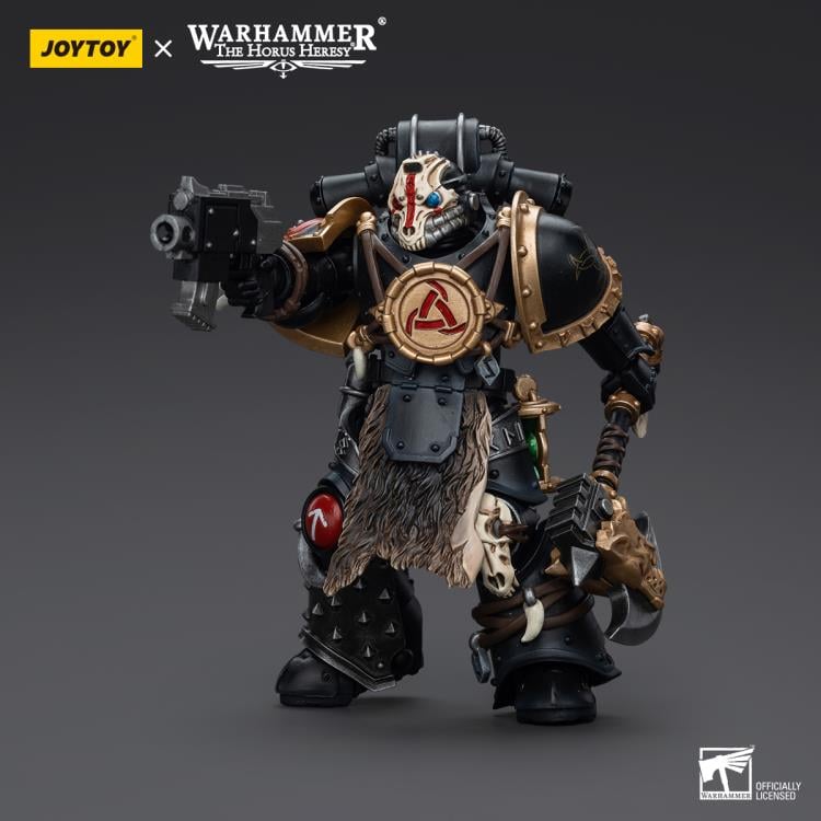 Joy Toy brings the Space Wolves to life with this Warhammer 40K 1/18 scale action figure! Savage and barbaric in their approach to warfare, the Space Wolves excel in close quarters combat. Seeking glory above all else, they nonetheless bring the might of the Emperor down on his enemies with a fury unmatched by the other Space Marine chapters.