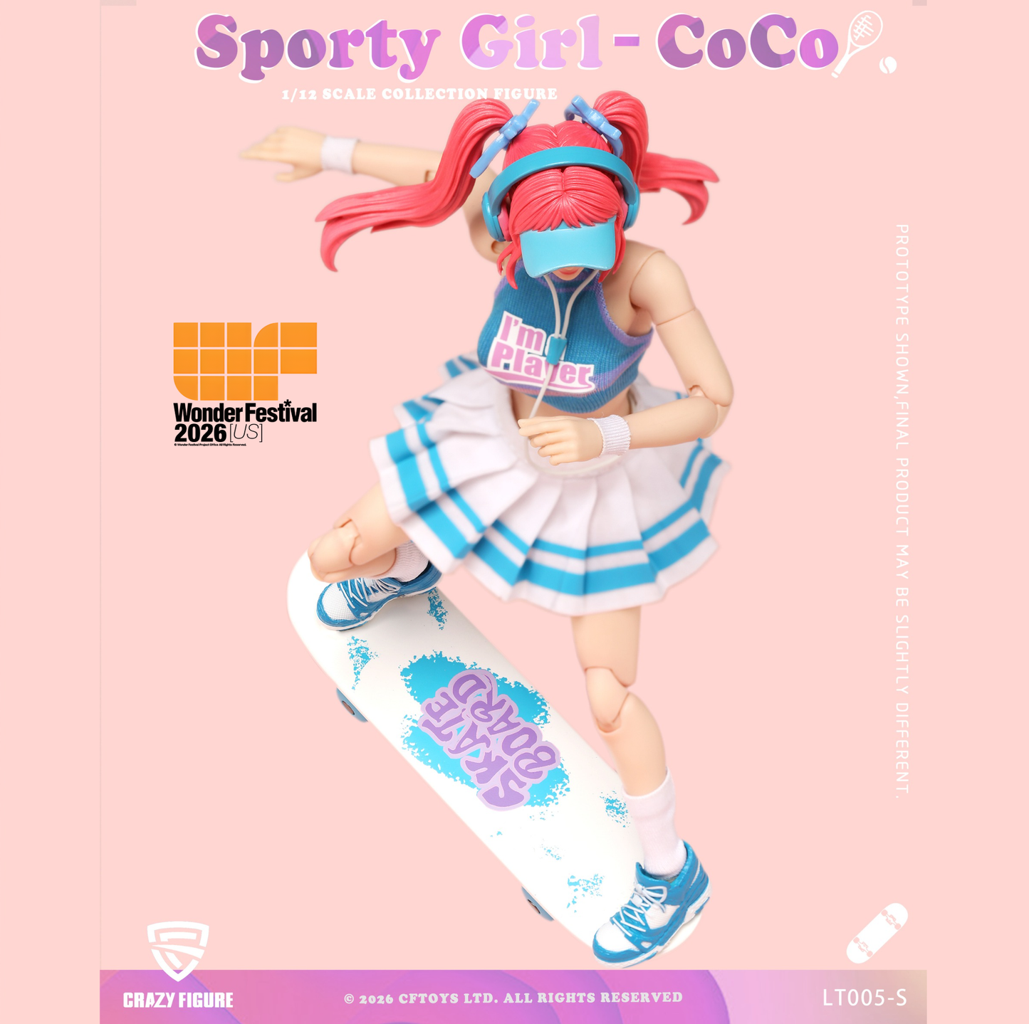 (Pre-order) Crazyfigure 1/12 Sporty Girl CoCo figure