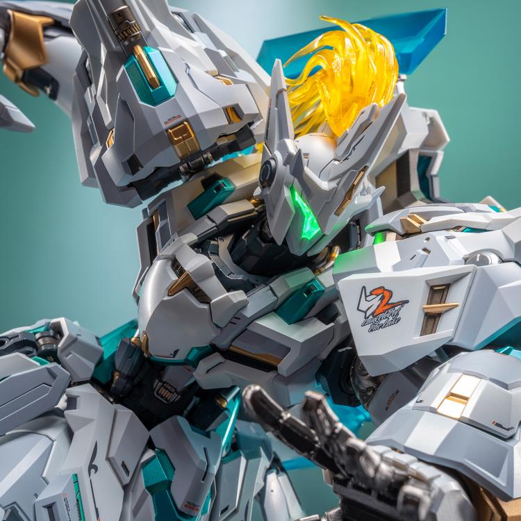 Coming fully equipped with an arsenal of accessories and interchangeable weapons, this unique and original figure stands about 11.41 inches tall and is made of ABS, diecast, and alloy. 