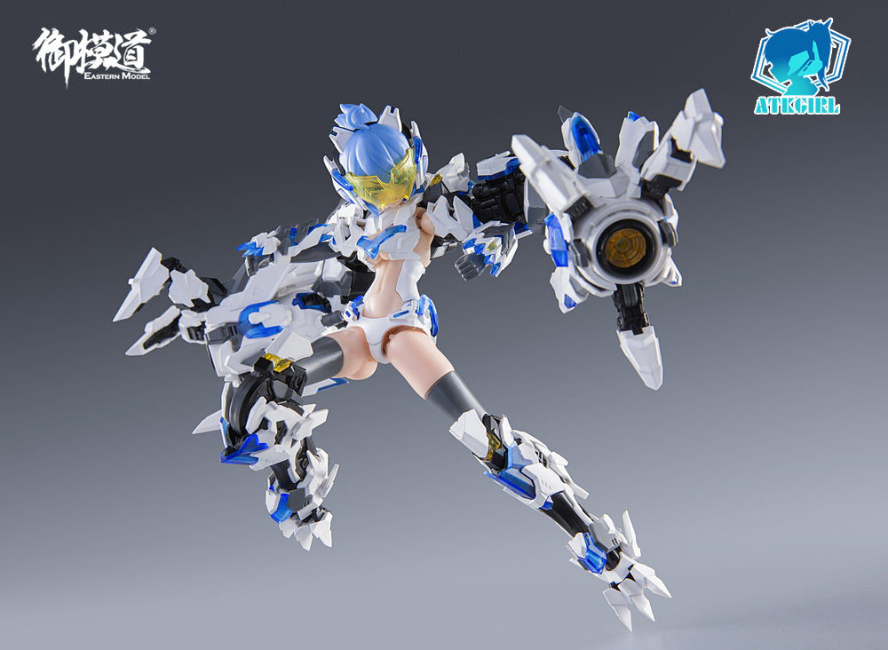 Add to your model kit collection with this Baihu inspired A.T.K. Girl! With the included stand and accessories you can create endless, action-packed scenes.  A.T.K. Girls is a line of model kits inspired by Chinese mythology. Start collecting the series today!