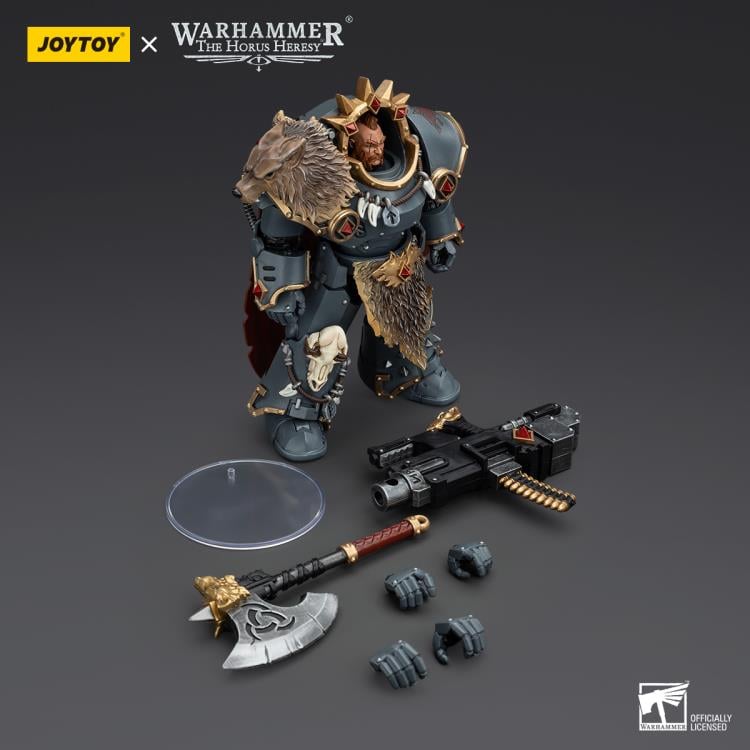 Joy Toy brings the Space Wolves to life with this Warhammer 1/18 scale action figure! Savage and barbaric in their approach to warfare, the Space Wolves excel in close quarters combat. Seeking glory above all else, they nonetheless bring the might of the Emperor down on his enemies with a fury unmatched by the other Space Marine chapters.