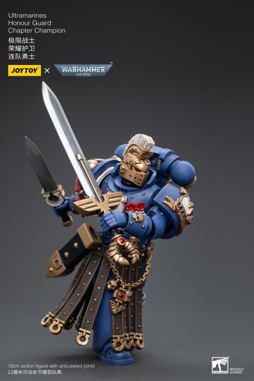 Joy Toy brings the Ultramarines to life with this Warhammer 40K 1/18 scale figure! Highly disciplined and courageous warriors, the Ultramarines have remained true to the teachings of their Primarch Roboute Guilliman for 10,000 standard years. Keeping watch over the Imperium, they personify the very spirit of the Adeptus Astartes.