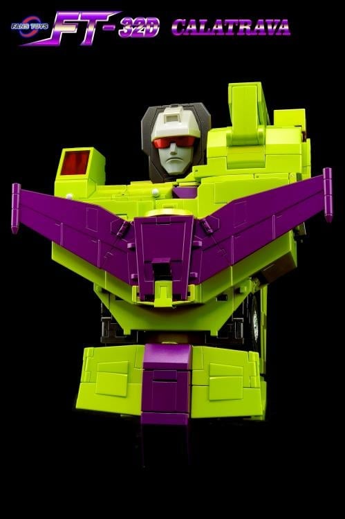 From Fans Toys comes FT-32D Calatrava! This figure converts from a robot to a vehicle form and includes a blaster accessory. Be sure to add it to your collection!