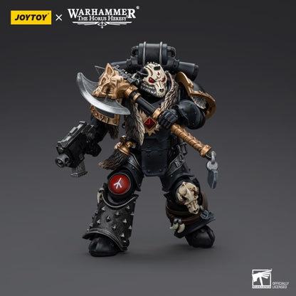 Joy Toy brings the Space Wolves to life with this Warhammer 40K 1/18 scale action figure! Savage and barbaric in their approach to warfare, the Space Wolves excel in close quarters combat. Seeking glory above all else, they nonetheless bring the might of the Emperor down on his enemies with a fury unmatched by the other Space Marine chapters.