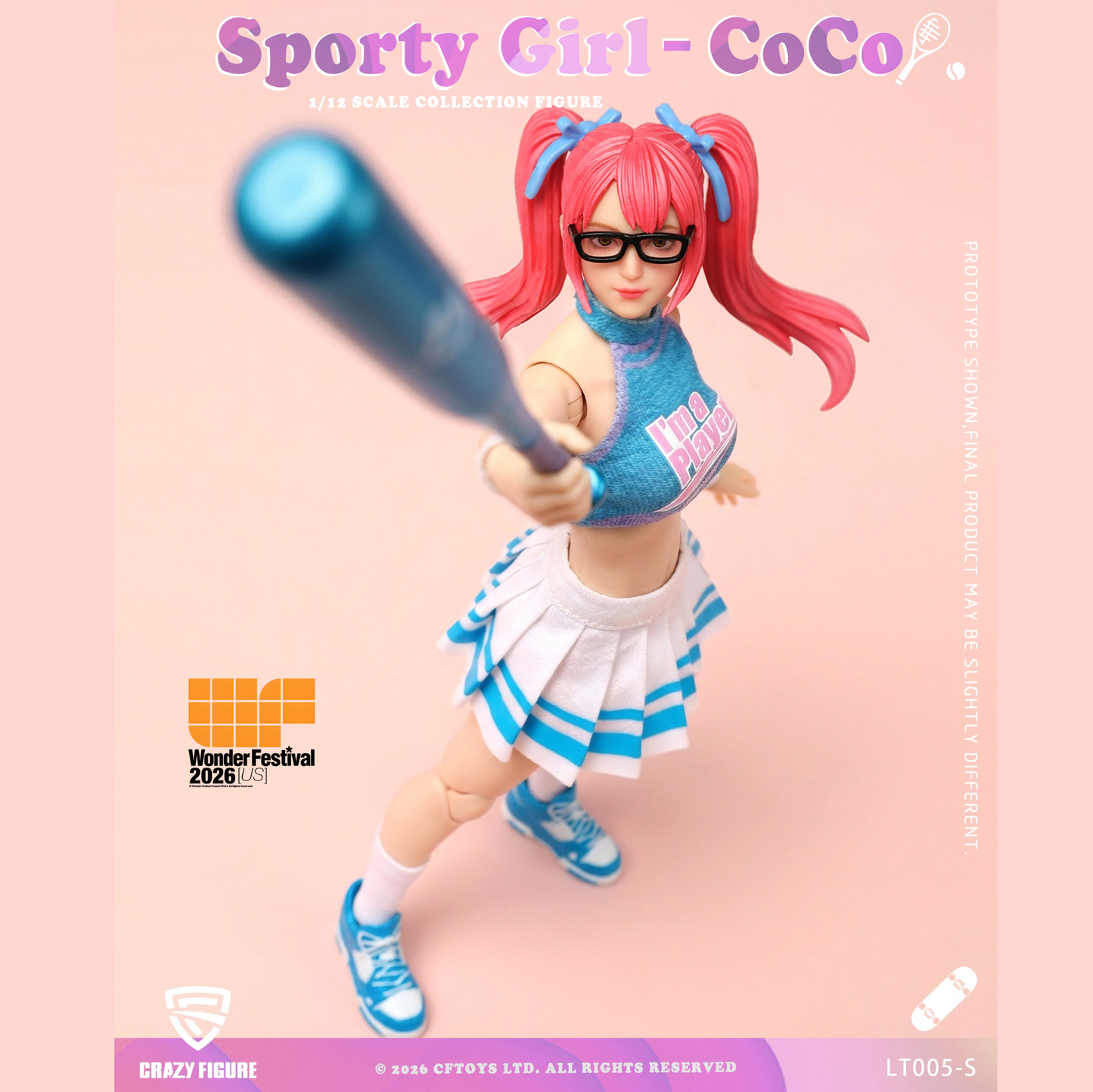 (Pre-order) Crazyfigure 1/12 Sporty Girl CoCo figure