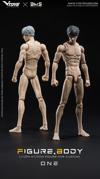 VTOYS X BMS Figure Body One series is well-known for its highly-poseable 1/12th scale figures, which is sculpted by renowned sculptor V, and the product has smooth lines and beautiful shape. After a year of repeated optimization and careful grinding, it use POM, ABS, PVC and other different materials. It has built-in framework of hardiness, high rigidity and high wear resistance, and ensures the precision and large movable range of its components, as well as the comfortable tightness of joints. As you can s