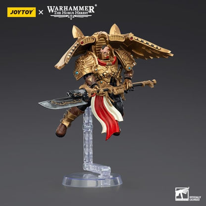 Introducing the JoyToy 1/18 scale articulated action figure, based on the iconic Warhammer: The Horus Heresy universe. The figure boasts intricate paintwork, showcasing the fierce battle-ready aesthetic of the Warhammer universe. Whether displayed in battle-ready stances or as a standalone piece, this JoyToy action figure is an essential addition to any Warhammer collection.