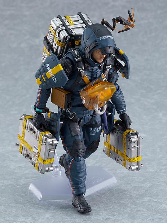 Supervised entirely by Kojima Productions, the popular game Death Stranding releases the deluxe version of the Sam Porter Bridges figma!  The smooth yet poseable joints of figma figures allow them to be posed on their included articulated stand. 3D paintwork has been utilized to realistically recreate Sam's face. He comes with a small cargo case, an assault rifle, damage sensor tape, and cargo ID stickers that can be applied as desired.