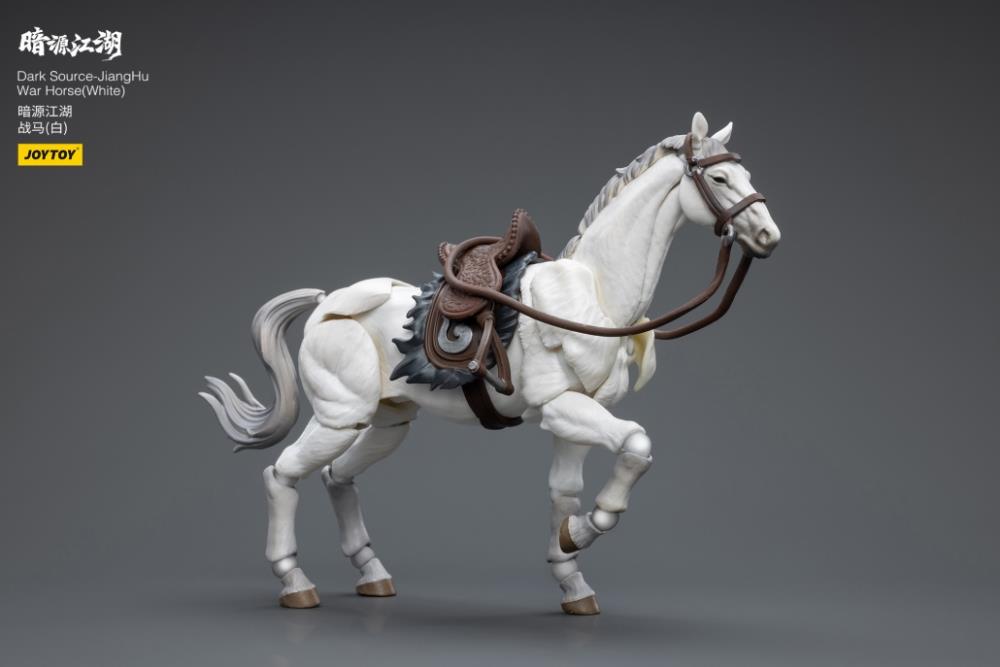 Introducing the remarkable Joy Toy Dark Source JiangHu War Horse (White Ver.) action figure. This meticulously crafted action figure brings the mystical world of JiangHu to life, capturing the essence and prowess of a war horse. Every inch of this action figure showcases the artistry and craftsmanship that Joy Toy is renowned for, ensuring an authentic and immersive experience for collectors and enthusiasts alike.