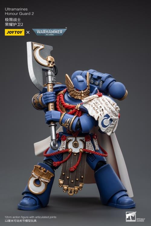 Joy Toy brings the Ultramarines to life with this Warhammer 40K 1/18 scale figure! Highly disciplined and courageous warriors, the Ultramarines have remained true to the teachings of their Primarch Roboute Guilliman for 10,000 standard years. Keeping watch over the Imperium, they personify the very spirit of the Adeptus Astartes.