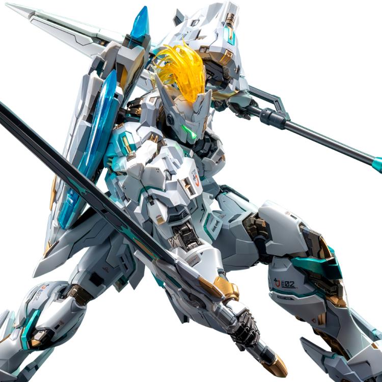 Coming fully equipped with an arsenal of accessories and interchangeable weapons, this unique and original figure stands about 11.41 inches tall and is made of ABS, diecast, and alloy. 