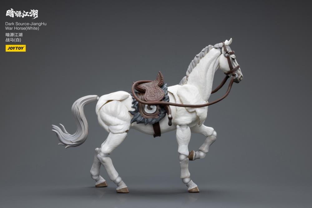 Introducing the remarkable Joy Toy Dark Source JiangHu War Horse (White Ver.) action figure. This meticulously crafted action figure brings the mystical world of JiangHu to life, capturing the essence and prowess of a war horse. Every inch of this action figure showcases the artistry and craftsmanship that Joy Toy is renowned for, ensuring an authentic and immersive experience for collectors and enthusiasts alike.