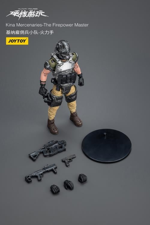 A jack-of-all-trades by nature, this Firepower Master is a walking encyclopedia when it comes to weapons, big and small. Taking on the toughest jobs on the planet, the Kina Mercenaries aren't afraid to get their hands dirty for a paycheck. Designed in 1/18 scale, this figure will be a perfect addition to your collection so order yours today!