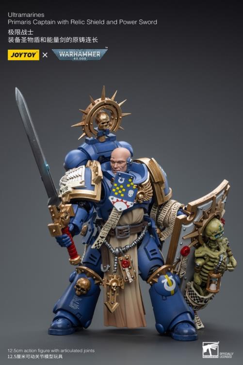 Joy Toy brings the Ultramarines to life with this Warhammer 40K 1/18 scale figure! Highly disciplined and courageous warriors, the Ultramarines have remained true to the teachings of their Primarch Roboute Guilliman for 10,000 standard years. Keeping watch over the Imperium, they personify the very spirit of the Adeptus Astartes.