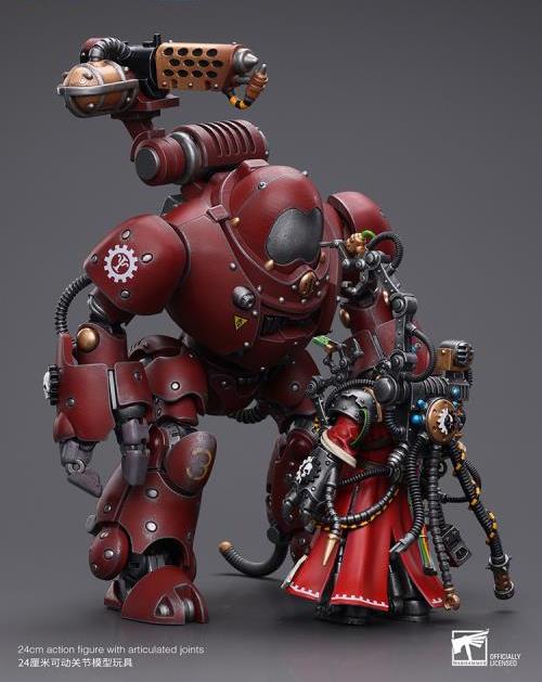 Introducing Joy Toy's Warhammer 40K Adeptus Mechanicus Kastelan Robot with Incendine Combustor! With this exquisitely crafted collectible, which features the recognizable Kastelan Robot with Incendine Combustor, you can fully immerse yourself in the historic battles of the Warhammer 40K universe.