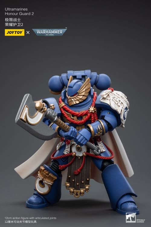 Joy Toy brings the Ultramarines to life with this Warhammer 40K 1/18 scale figure! Highly disciplined and courageous warriors, the Ultramarines have remained true to the teachings of their Primarch Roboute Guilliman for 10,000 standard years. Keeping watch over the Imperium, they personify the very spirit of the Adeptus Astartes.