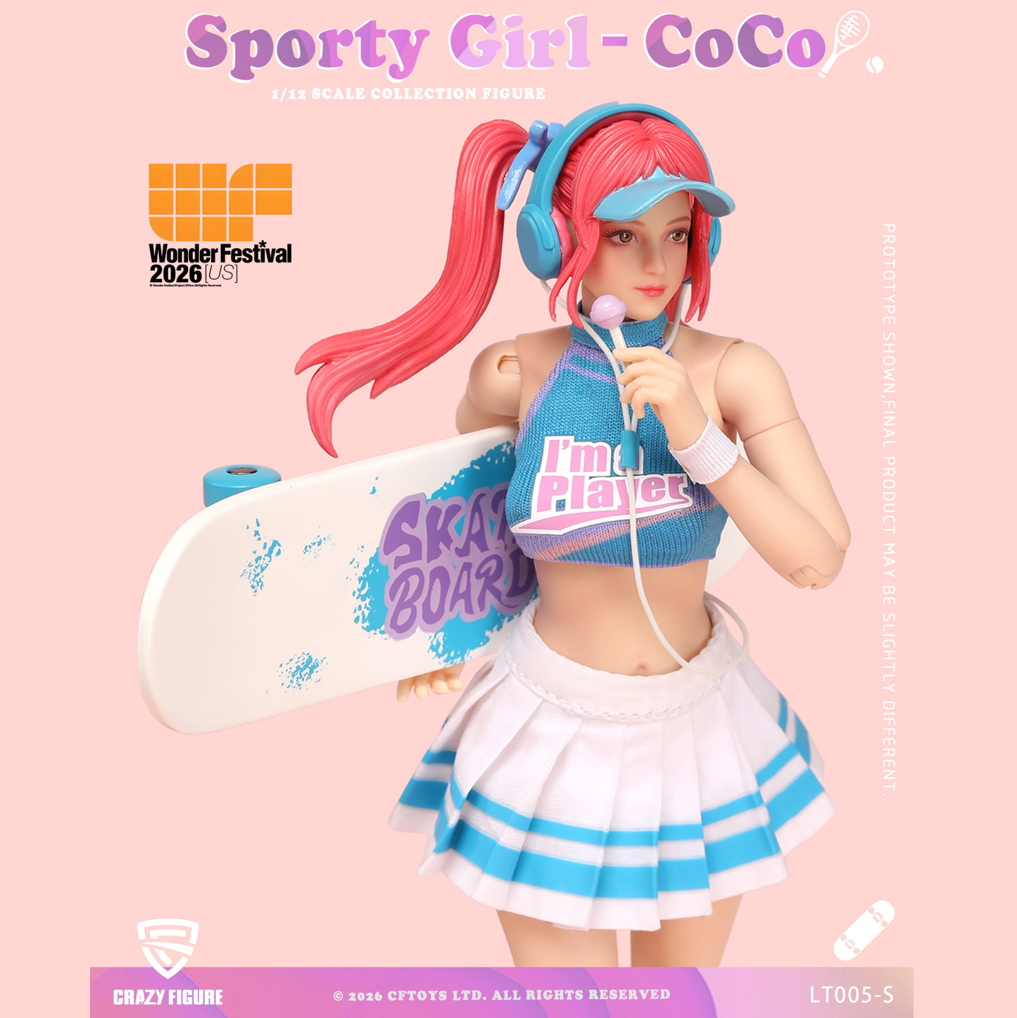 (Pre-order) Crazyfigure 1/12 Sporty Girl CoCo figure