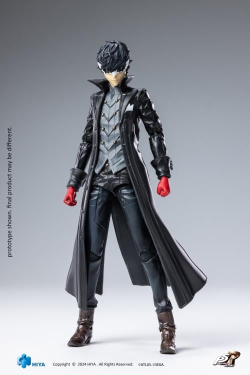 Steal hearts and fight corruption with the Exquisite Basic Joker action figure from Persona 5: Royal by Hiya Toys!

Standing approximately 6" tall, this highly detailed 1/12 scale figure captures Joker's iconic Phantom Thief look, complete with his red gloves, tailored black coat, and signature white pocket square.