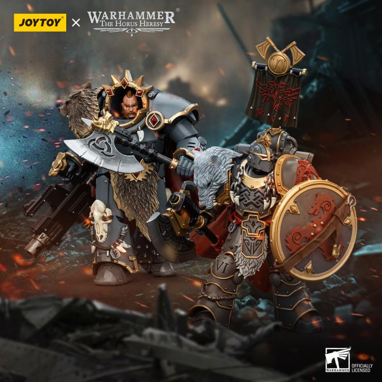 Joy Toy brings the Space Wolves to life with this Warhammer 1/18 scale action figure! Savage and barbaric in their approach to warfare, the Space Wolves excel in close quarters combat. Seeking glory above all else, they nonetheless bring the might of the Emperor down on his enemies with a fury unmatched by the other Space Marine chapters.