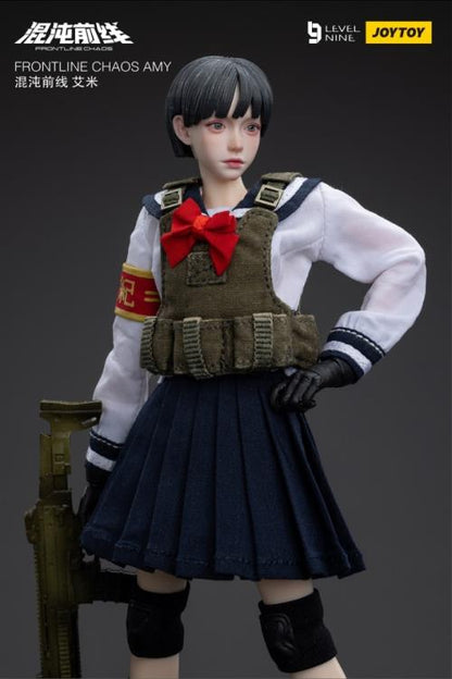 Joy Toy is proud to bring a new operative to their popular Frontline Chaos series of figures: Amy! Clad in a schoolgirl outfit, Amy is in charge of coordination and communications in her squad. With interchangeable hands and accessories, you won't want to miss out on this figure! Order yours today!