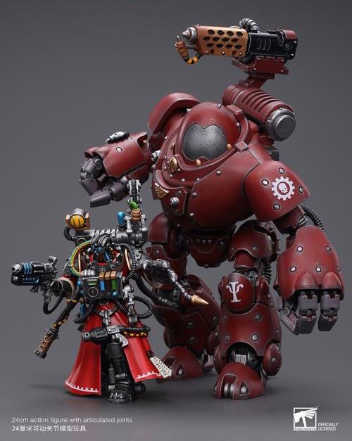 Introducing Joy Toy's Warhammer 40K Adeptus Mechanicus Kastelan Robot with Incendine Combustor! With this exquisitely crafted collectible, which features the recognizable Kastelan Robot with Incendine Combustor, you can fully immerse yourself in the historic battles of the Warhammer 40K universe.