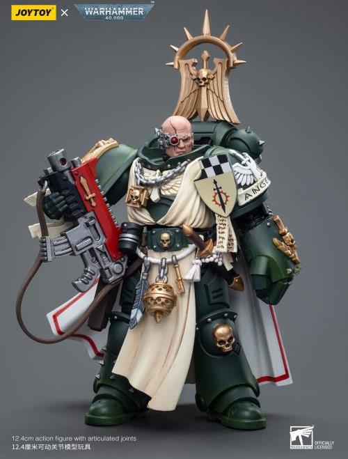 Joy Toy's Warhammer 40K Dark Angels Master with Power Fist is a highly detailed collectible, perfect for fans of the Warhammer 40K universe. This figure captures the essence of the character’s formidable presence, making it a must-have for collectors and enthusiasts alike.