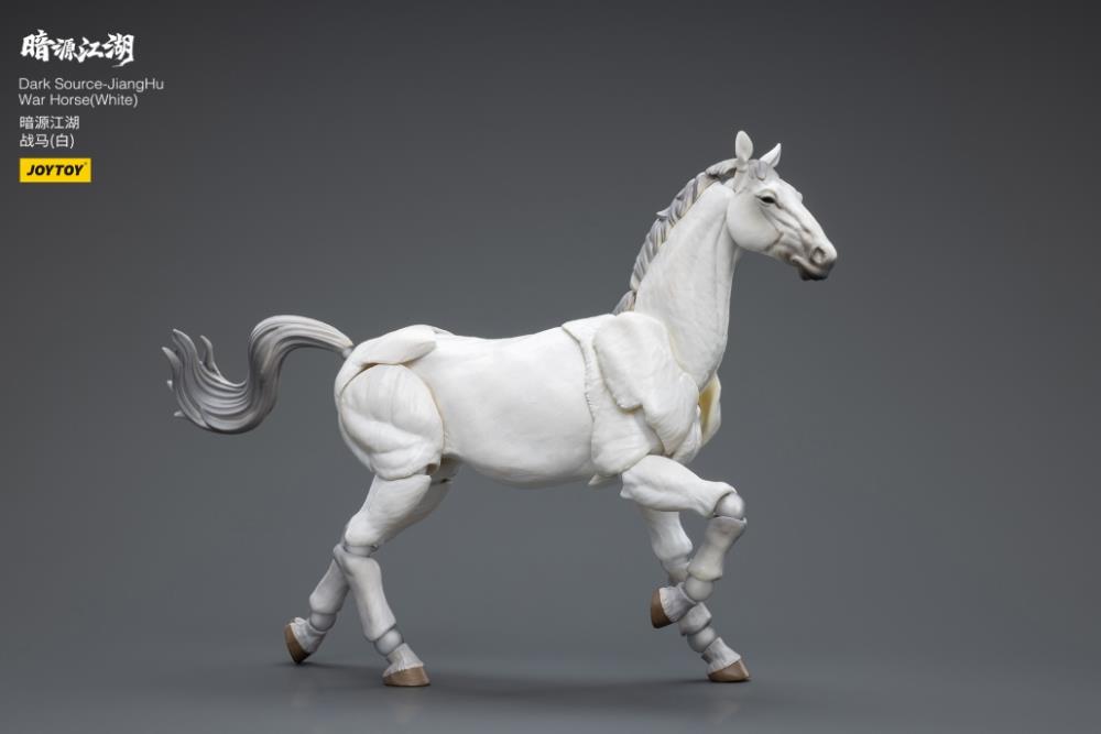 Introducing the remarkable Joy Toy Dark Source JiangHu War Horse (White Ver.) action figure. This meticulously crafted action figure brings the mystical world of JiangHu to life, capturing the essence and prowess of a war horse. Every inch of this action figure showcases the artistry and craftsmanship that Joy Toy is renowned for, ensuring an authentic and immersive experience for collectors and enthusiasts alike.