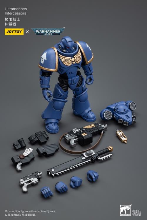 Joy Toy brings the Ultramarines to life with this Warhammer 40K 1/18 scale figure! Highly disciplined and courageous warriors, the Ultramarines have remained true to the teachings of their Primarch Roboute Guilliman for 10,000 standard years. Keeping watch over the Imperium, they personify the very spirit of the Adeptus Astartes.