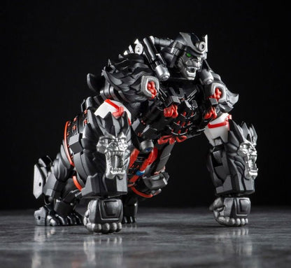 Iron Factory's Iron Samurai Series IF-EX75 Oosarushogun is made of durable plastic, features a high level of articulation and is highly posable. The figure is built to a high standard and meticulously precision engineered to Iron Factory standards. Featuring a black and red color scheme, Oosarushogun can quickly convert between gorilla and robot forms. Be sure to add this figure to your collection!