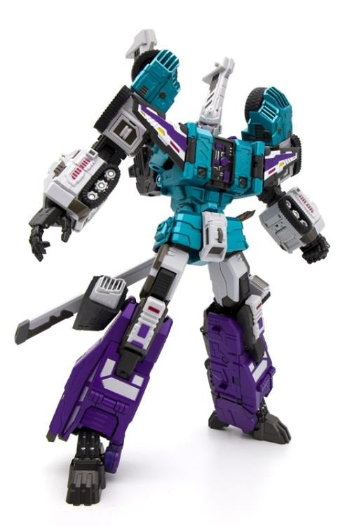 The GDW-03M Fuuma figure stands just over 11 inches tall as a robot and transforms into 6 different modes!

This figure is highly articulated and can be posed with the included guns or sword. With an edition size of 500 pieces worldwide you will want to be sure to add him to your collection!