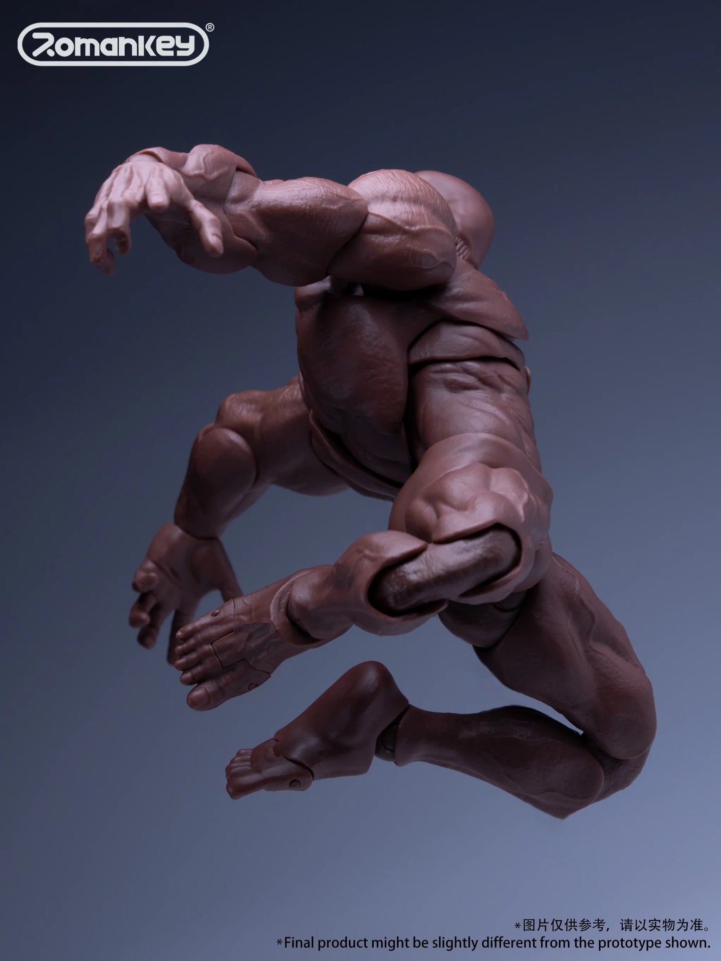 (Pre-order) Romankey 1/12 Action Figure Super Flexible "Big Guy" Body [Black]