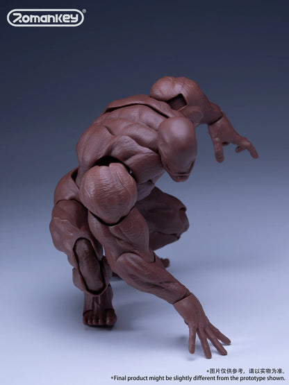 (Pre-order) Romankey 1/12 Action Figure Super Flexible "Big Guy" Body [Black]