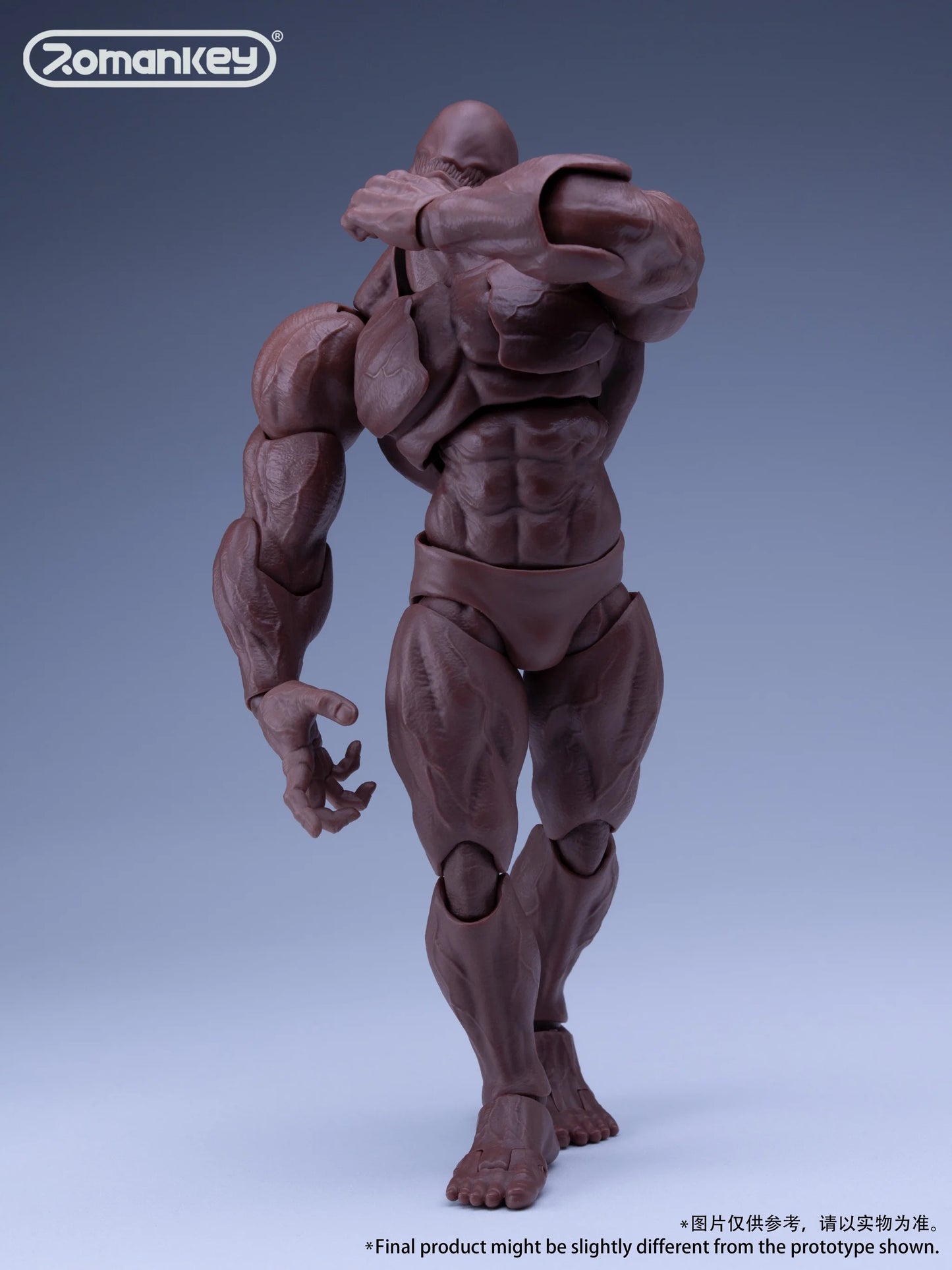 (Pre-order) Romankey 1/12 Action Figure Super Flexible "Big Guy" Body [Black]