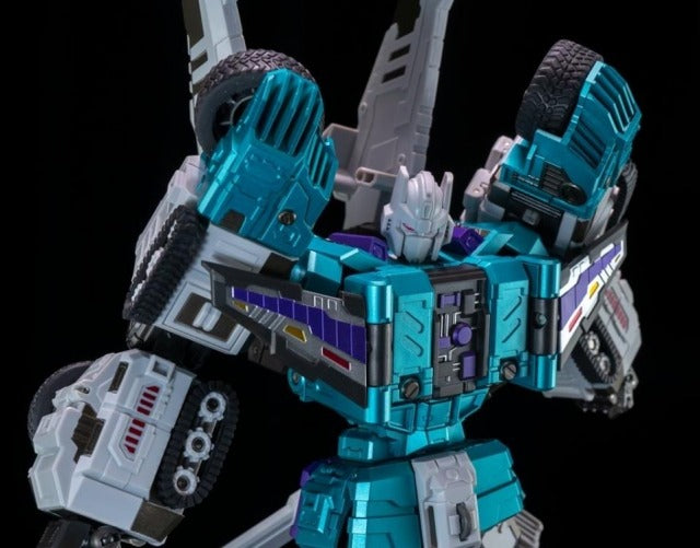 The GDW-03M Fuuma figure stands just over 11 inches tall as a robot and transforms into 6 different modes!

This figure is highly articulated and can be posed with the included guns or sword. With an edition size of 500 pieces worldwide you will want to be sure to add him to your collection!