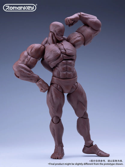(Pre-order) Romankey 1/12 Action Figure Super Flexible "Big Guy" Body [Black]