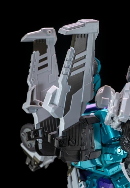 The GDW-03M Fuuma figure stands just over 11 inches tall as a robot and transforms into 6 different modes!

This figure is highly articulated and can be posed with the included guns or sword. With an edition size of 500 pieces worldwide you will want to be sure to add him to your collection!