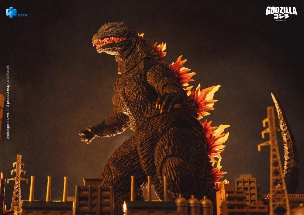 Godzilla lands in Nemuro, Hokkaido. He destroys the town and disappears, but then makes another landing in Tokaimura, Ibaraki Prefecture. Meanwhile, a mysterious rock mass discovered in Kashima Nada, Ibaraki Prefecture by the Crisis Control Intelligence (CCI) suddenly begins flying and confronts Godzilla. When Godzilla radiates a heat ray, a giant UFO appears from within the rock mass...