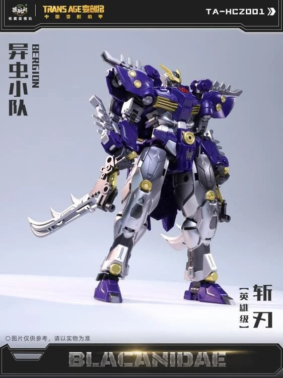 Expand your figure collection with the Insect Squad Series Blacanidae figure by Cang-Toys! This figure is around 7 inches tall and can convert from a robot form to a insect form. Blacanidae also features multiple points of articulation and accessories to create a variety of poses. Be sure to add it to your collection!
