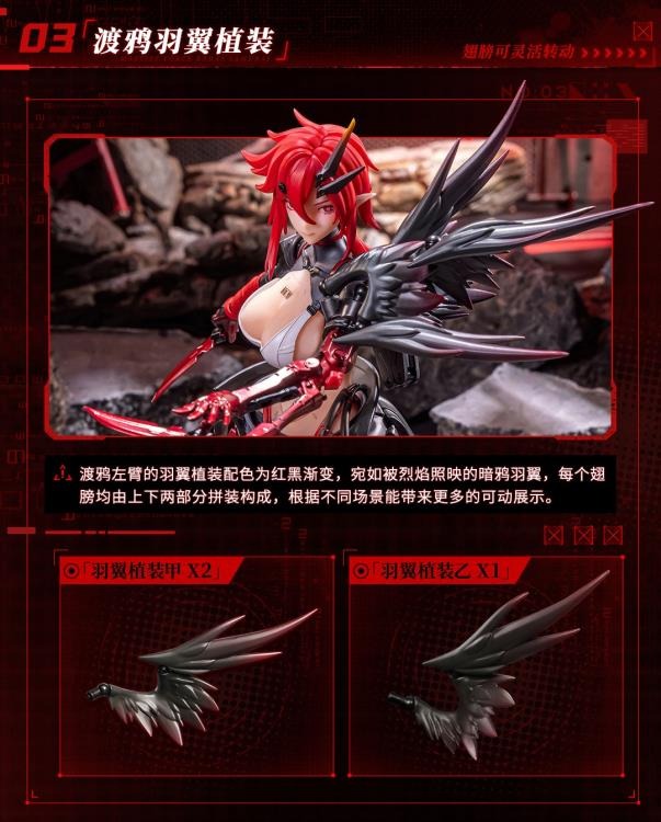 Three years ago in the deep winter, a leader led their team to raid an illegal laboratory and found Karas in her incubator. Her entire left arm had been transformed into a mechanical joint, and her skeleton had been replaced with an alloy prosthesis, turning her into a killing machine. When the leader cut off the restraint around Karas' neck, her broken body came to life. Perhaps touched by the fighting spirit of the creature, the leader of the troops sheathed his knife and brought her with them.