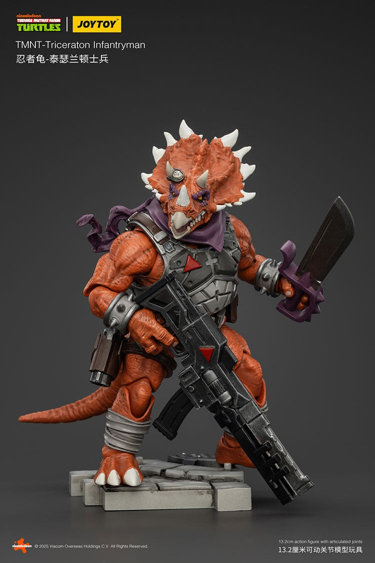 (Pre-order) Joy Toy TMNT Triceraton Infantryman 1/18 Figure