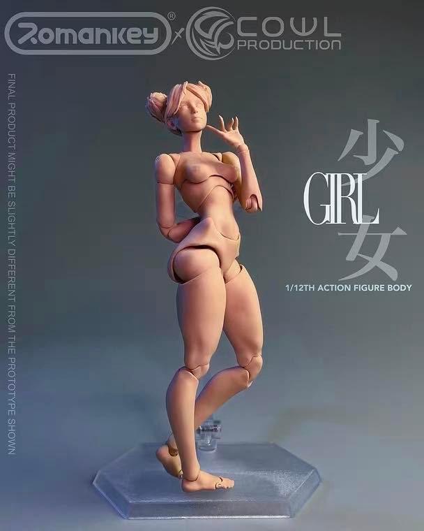 Romankey & Cowl 1/12 Action Figure Girl Body