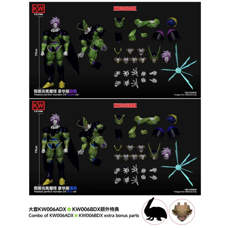 (Pre-order) K.W.Studio 1/12 Masked Perfect Monster Figure Deluxe Set (Blue + Purple ver.) with Extra Bonus