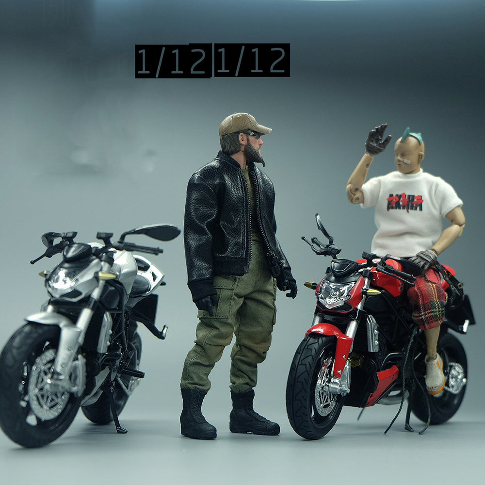 1/12 Figure Crow DH Toys Accessory Trendy Motorcycle