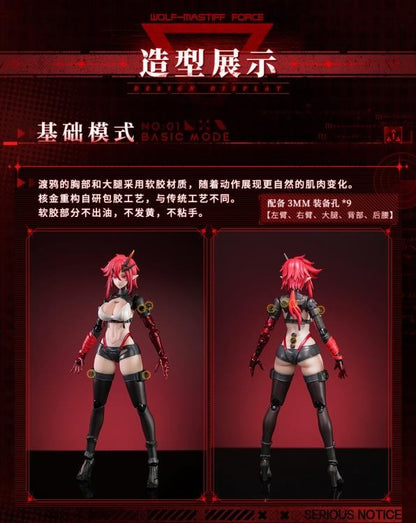 Three years ago in the deep winter, a leader led their team to raid an illegal laboratory and found Karas in her incubator. Her entire left arm had been transformed into a mechanical joint, and her skeleton had been replaced with an alloy prosthesis, turning her into a killing machine. When the leader cut off the restraint around Karas' neck, her broken body came to life. Perhaps touched by the fighting spirit of the creature, the leader of the troops sheathed his knife and brought her with them.