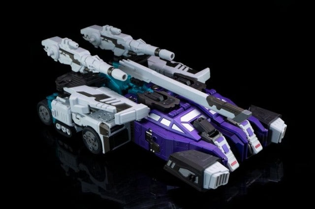 The GDW-03M Fuuma figure stands just over 11 inches tall as a robot and transforms into 6 different modes!

This figure is highly articulated and can be posed with the included guns or sword. With an edition size of 500 pieces worldwide you will want to be sure to add him to your collection!
