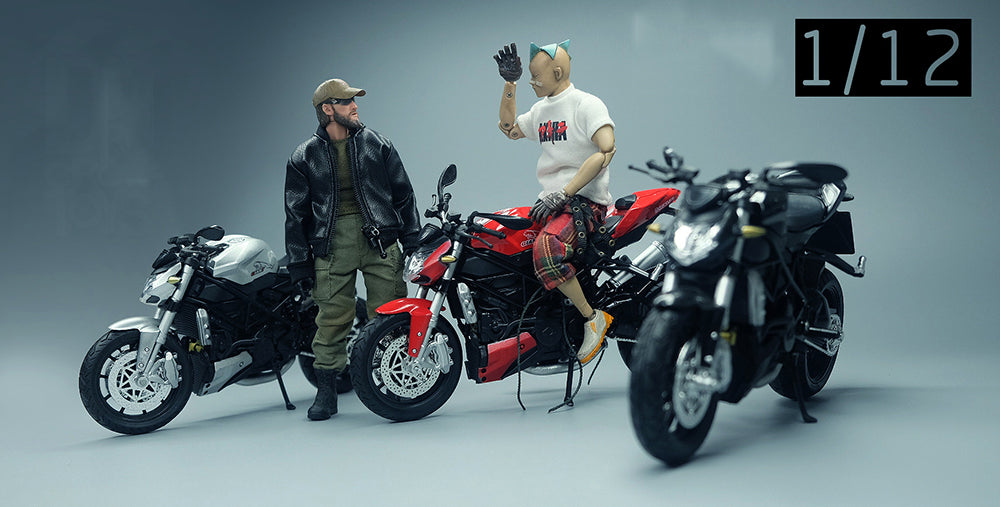 bird helmet motorcycle action figure 1/12 Figure Crow DH Toys Accessory Trendy Motorcycle