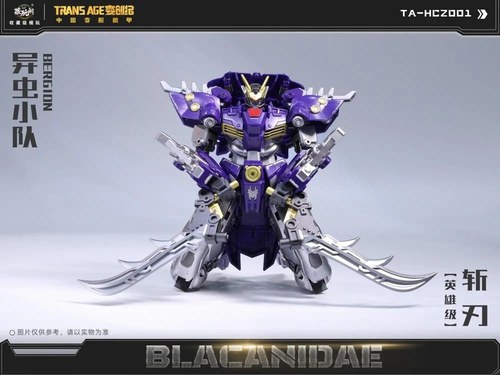 Expand your figure collection with the Insect Squad Series Blacanidae figure by Cang-Toys! This figure is around 7 inches tall and can convert from a robot form to a insect form. Blacanidae also features multiple points of articulation and accessories to create a variety of poses. Be sure to add it to your collection!