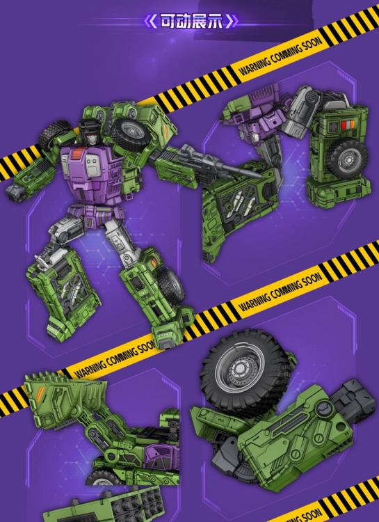 01 Studio's first set of Desolator figures has been released in four different classic forms! You can convert the Desolator Catastrophe robot into its "forklift" form without having to disassemble any additional parts.